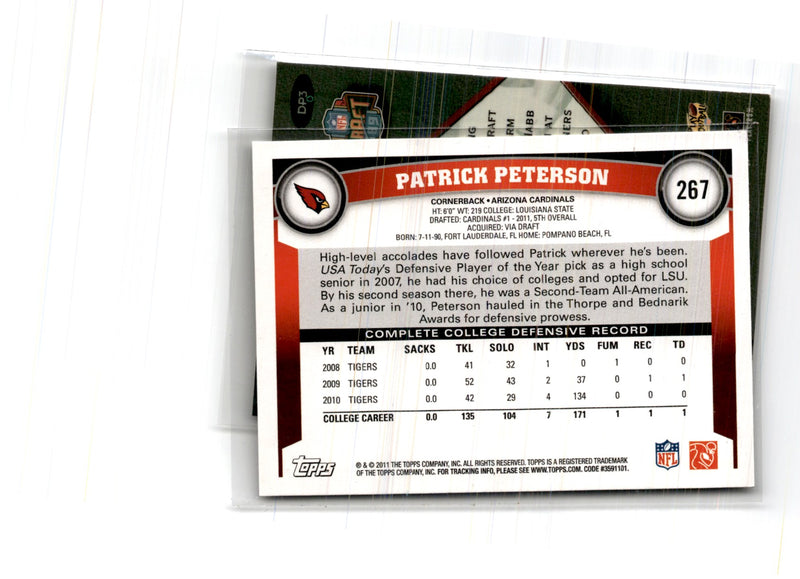 2011 Topps Patrick Peterson