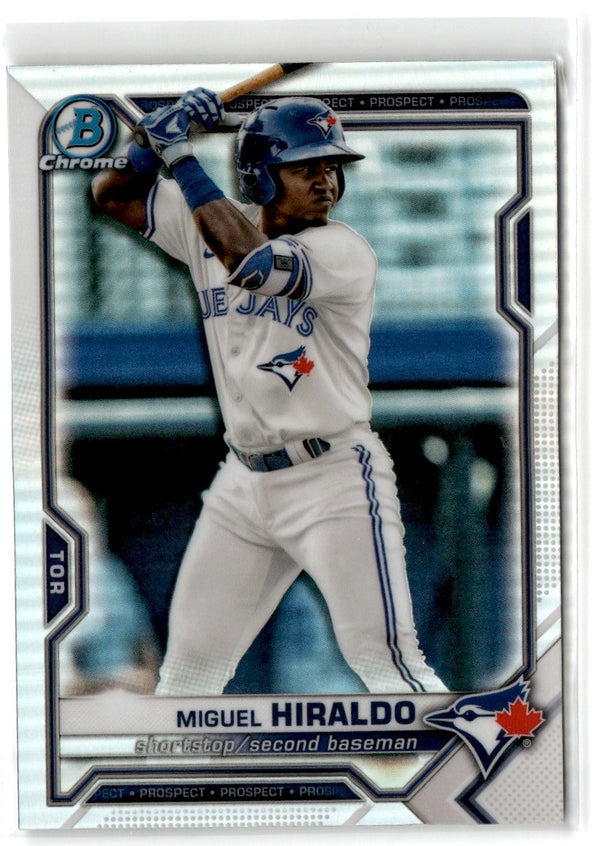 2021 Bowman Draft Chrome Miguel Hiraldo #BDC-98