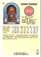 1990 Hoops 100 Superstars Dennis Rodman #30