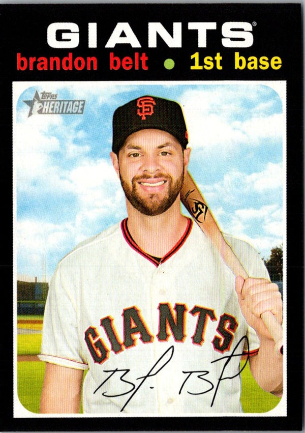 2020 Topps Heritage Brandon Belt #141