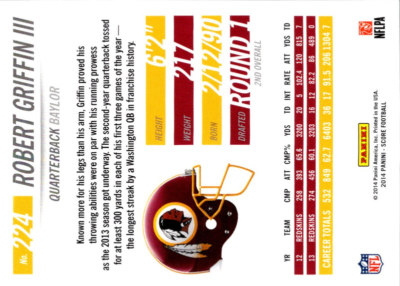 2014 Score Robert Griffin III