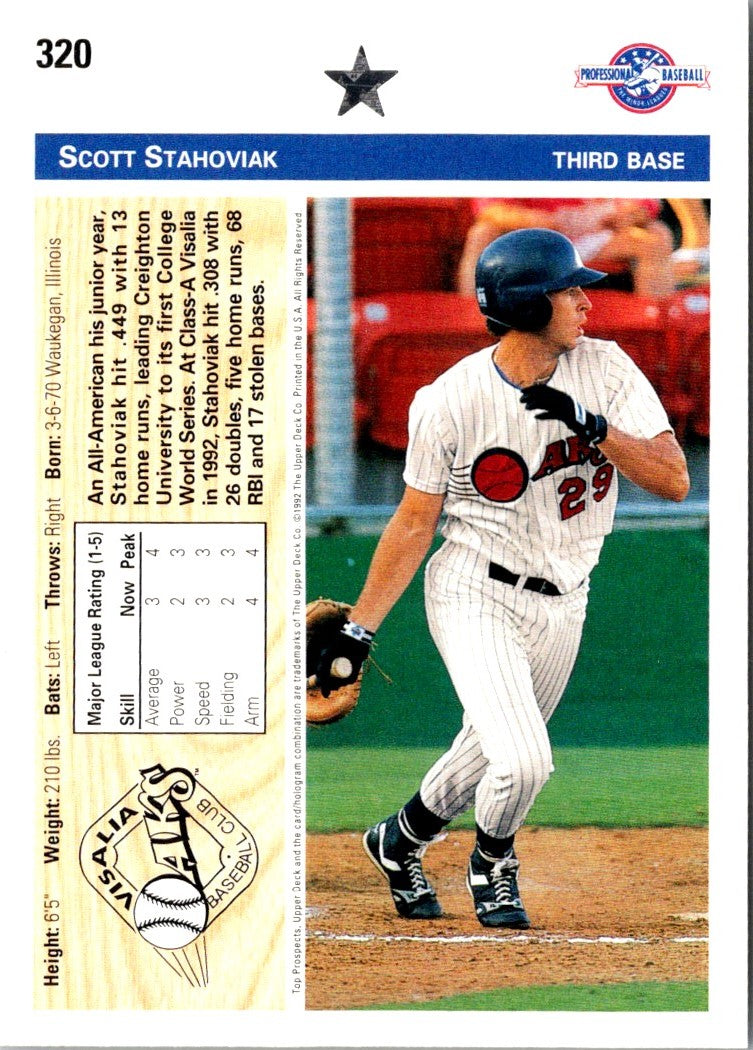 1992 Upper Deck Minors Scott Stahoviak