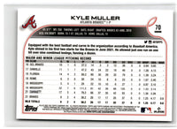 2022 Topps Chrome Kyle Muller #70 Rookie