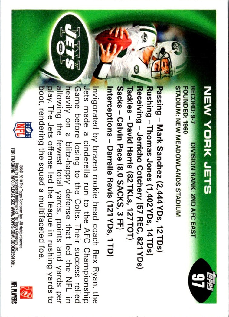 2010 Topps New York Jets