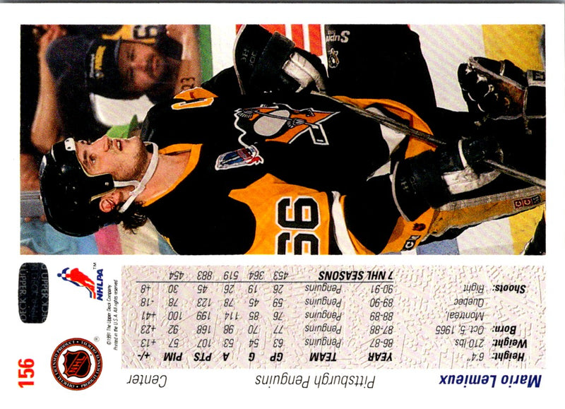 1991 Upper Deck Mario Lemieux