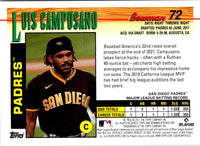 2021 Bowman Heritage Luis Campusano #72 Rookie