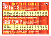 1994 Topps Russ Davis/Brien Taylor #772
