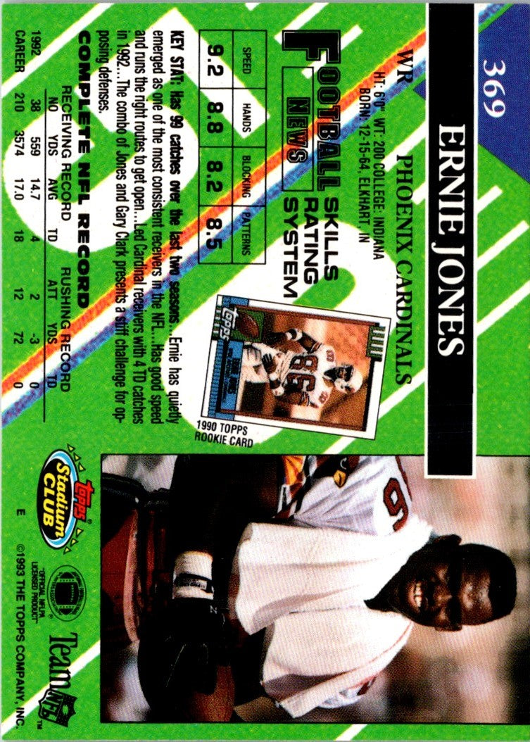 1993 Stadium Club Ernie Jones