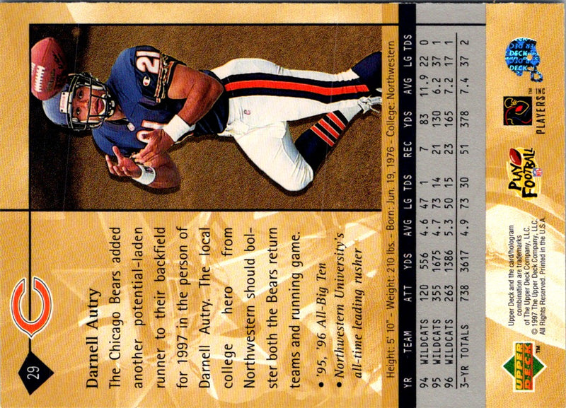 1997 Upper Deck Darnell Autry