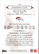 2011 Topps Gridiron Legends Brandon Lloyd