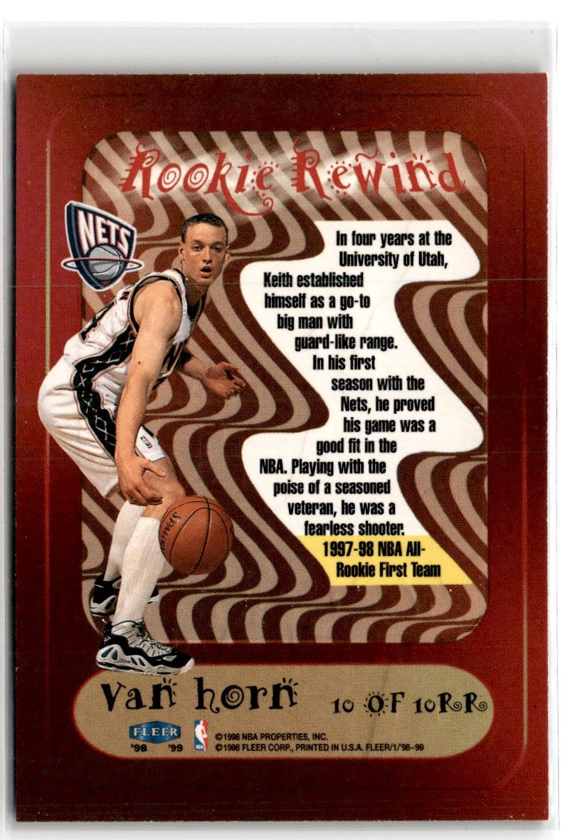 1998 Fleer Tradition Rookie Rewind Keith Van Horn