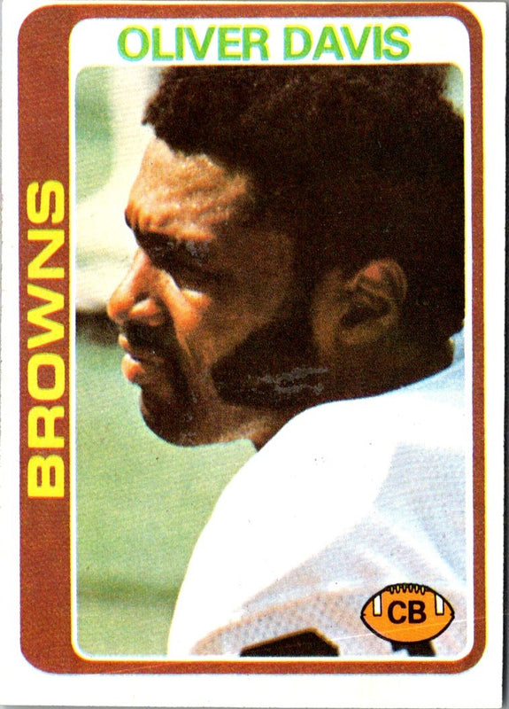 1978 Topps Oliver Davis #288 Rookie