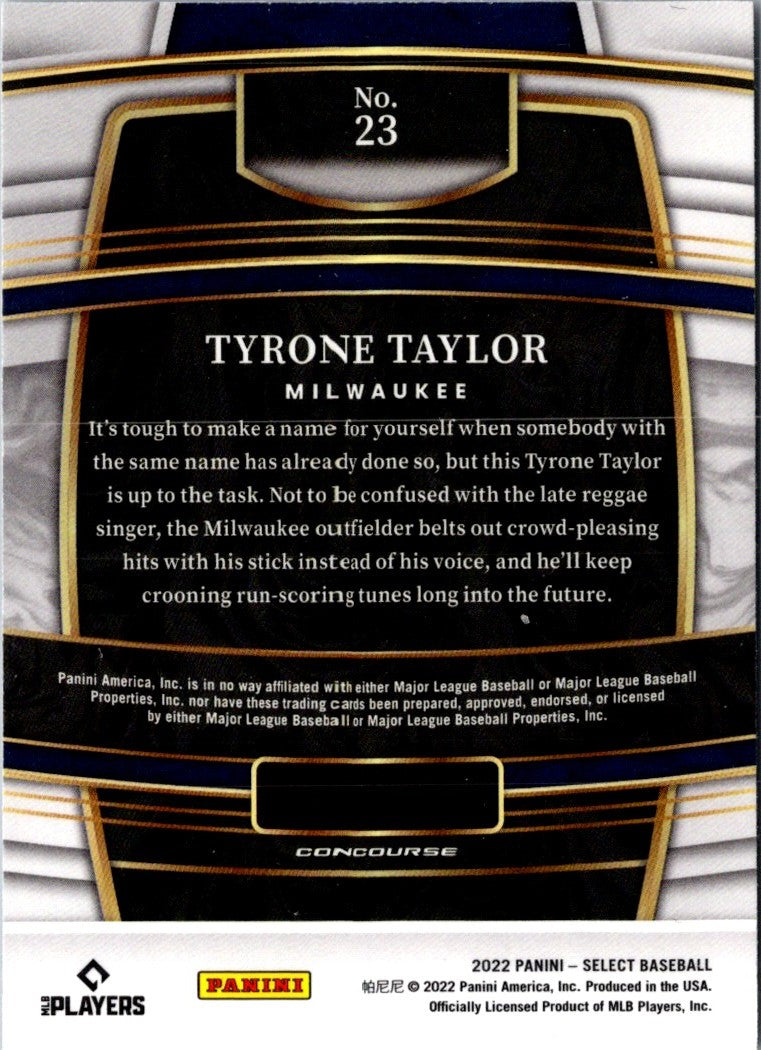 2022 Panini Select Blue Tyrone Taylor