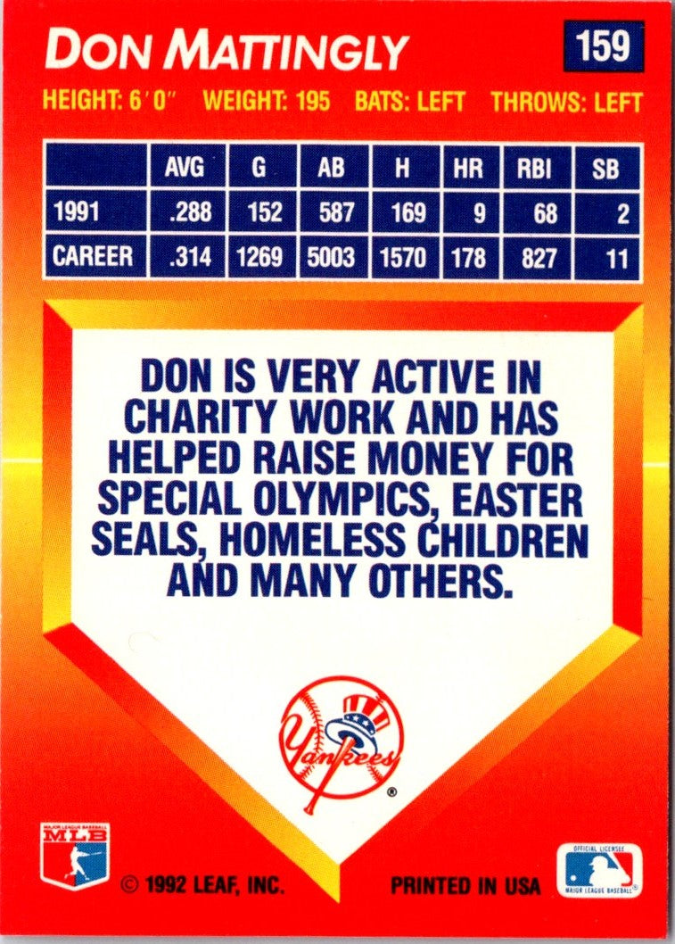 1992 Donruss Don Mattingly