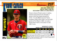 2021 Bowman Heritage Keoni Cavaco #237
