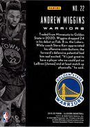 2020 Panini Flux Troposphere Andrew Wiggins