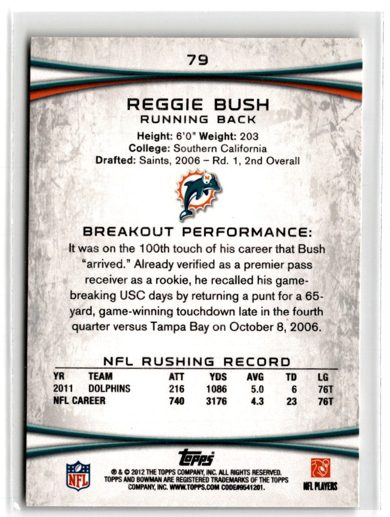 2012 Bowman Reggie Bush