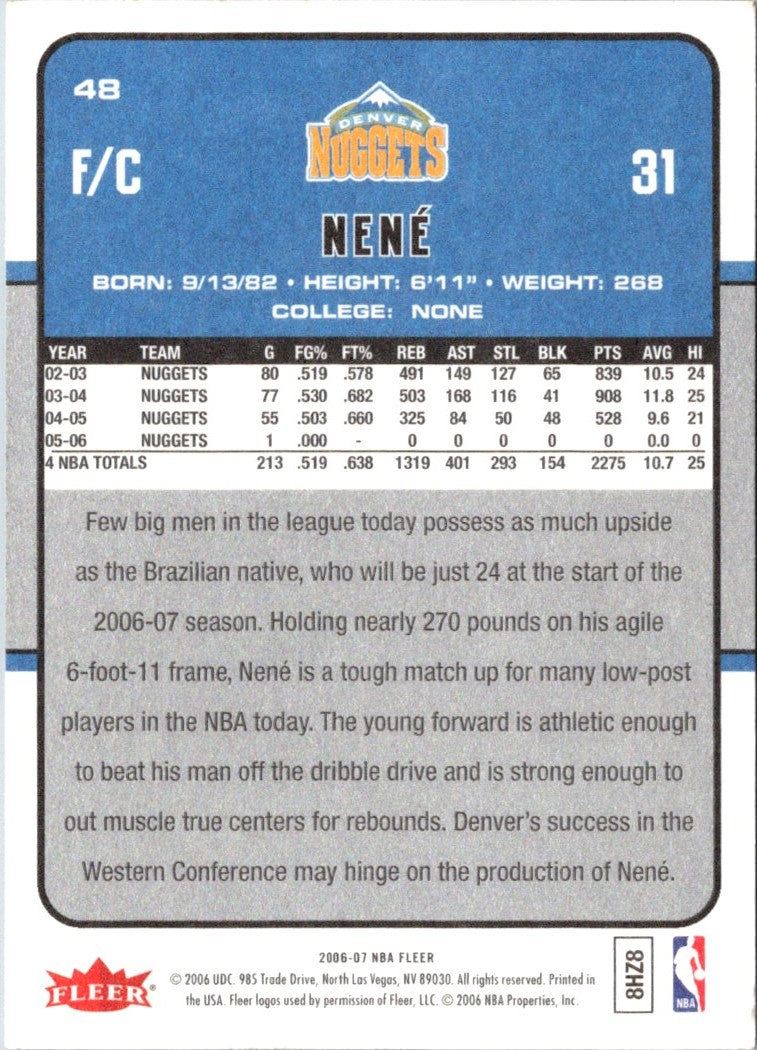 2006 Fleer Nene