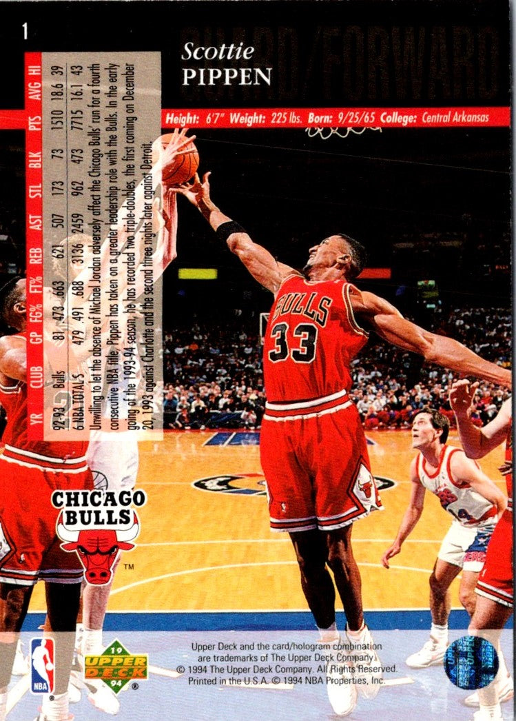 1993 Upper Deck Special Edition Scottie Pippen