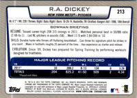 2012 Bowman Chrome R.A. Dickey #213
