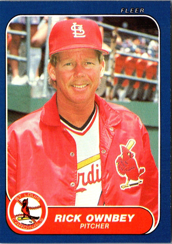 1986 Fleer Update Rick Ownbey #U-85