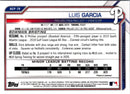 2021 Bowman Chrome Prospects Luis Garcia