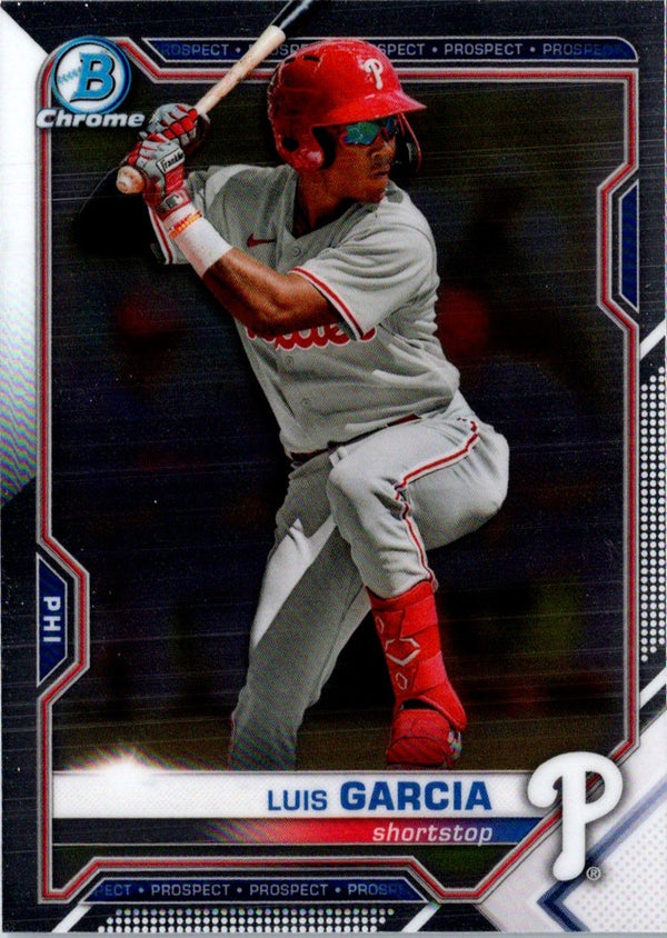 2021 Bowman Chrome Prospects Luis Garcia #BCP-79