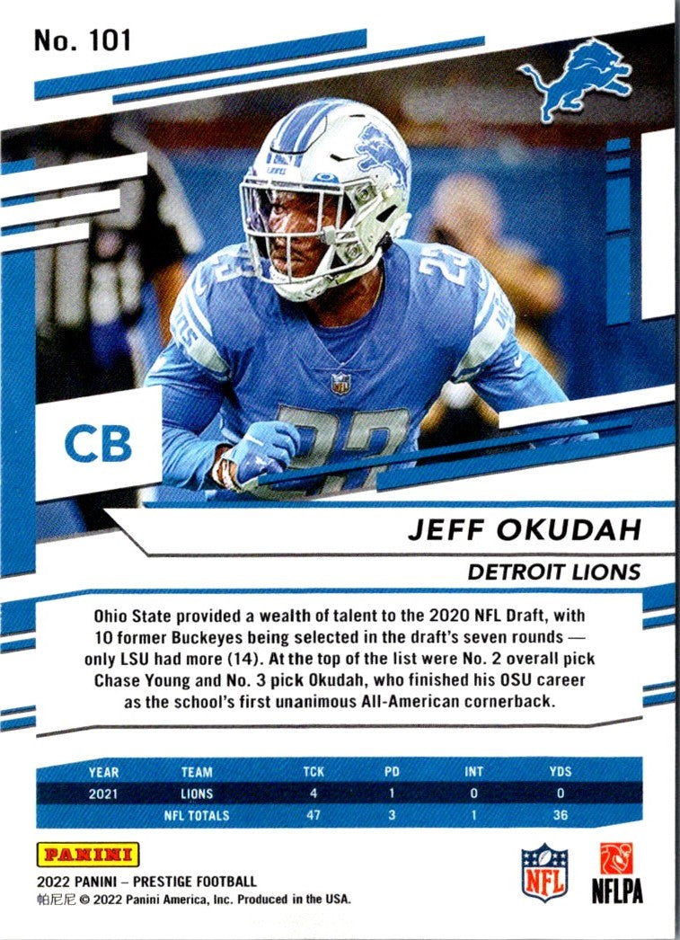 2022 Panini Prestige Jeff Okudah