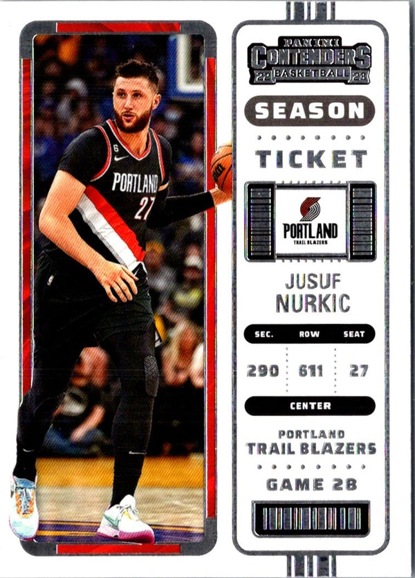 2022 Panini Contenders Season Ticket Jusuf Nurkic #88