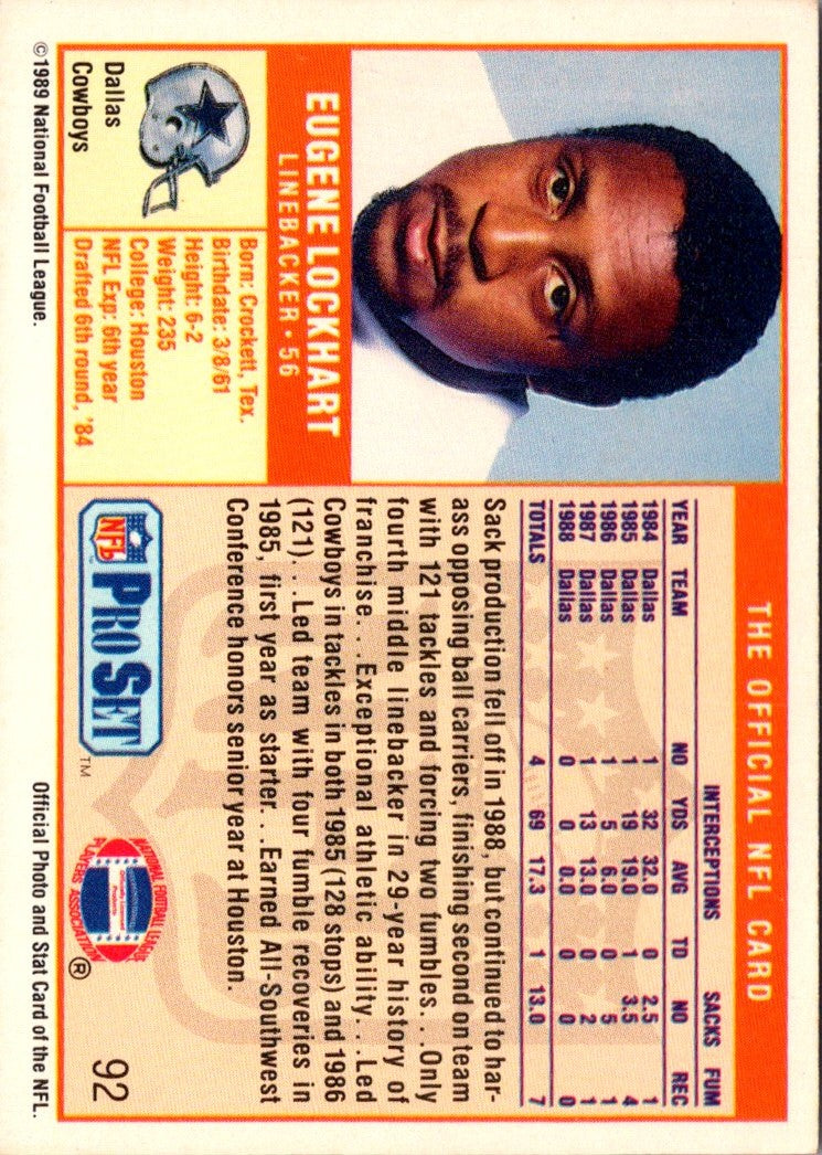 1989 Pro Set Eugene Lockhart