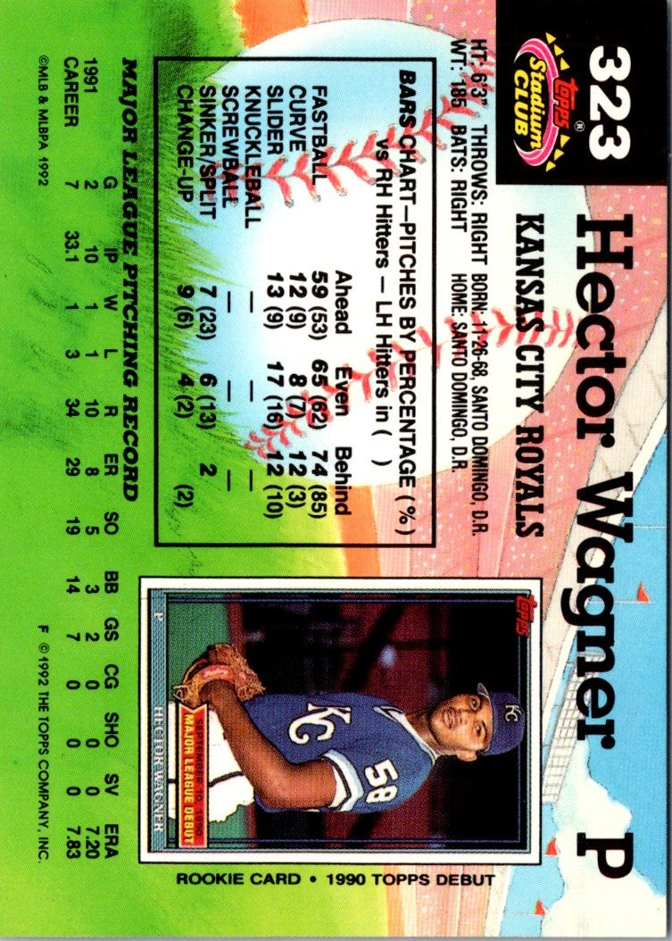 1992 Stadium Club Hector Wagner