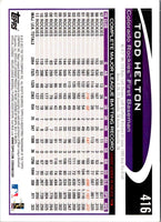 2012 Topps Mini Todd Helton #416