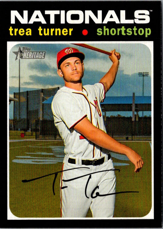 2020 Topps Heritage Trea Turner #154