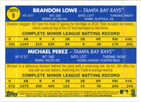 2019 Topps Heritage Brandon Lowe/Michael Perez #9 Rookie