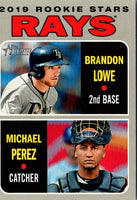 2019 Topps Heritage Brandon Lowe/Michael Perez #9 Rookie