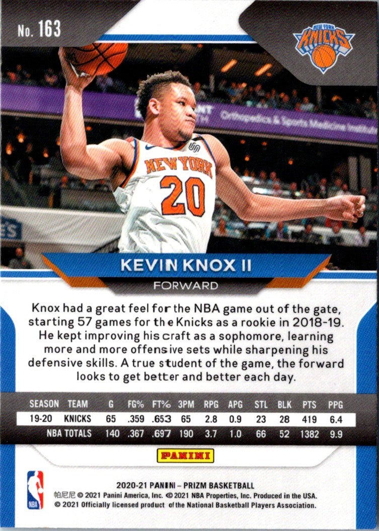 2020 Panini Prizm Prizms Kevin Knox II