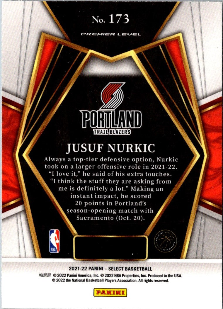 2021 Panini Select Blue Jusuf Nurkic