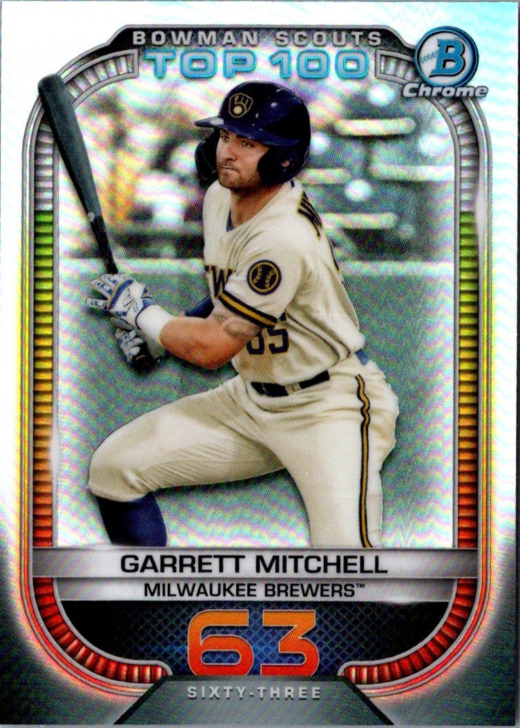 2021 Bowman Scouts Top 100 Garrett Mitchell