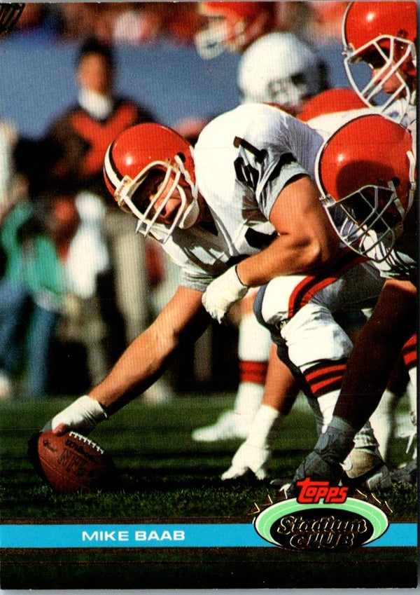 1991 Stadium Club Mike Baab #31