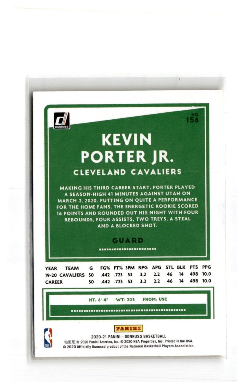 2020 Donruss Holo Red and Gold Laser Kevin Porter Jr.