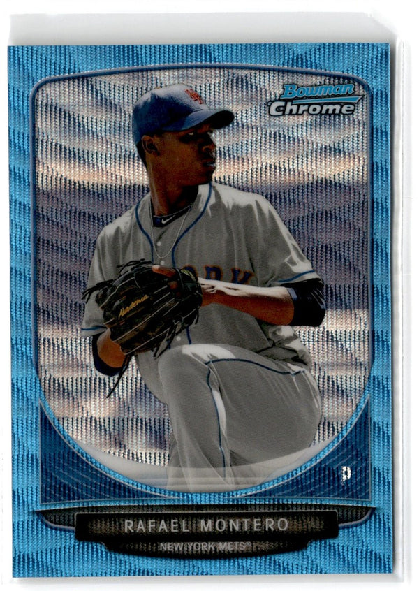 2013 Bowman Chrome Prospects Blue Wave Refractors Rafael Montero #BCP204