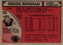 1980 Topps Gregg Bingham