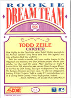 1990 Score Rookie Dream Team Todd Zeile #B3