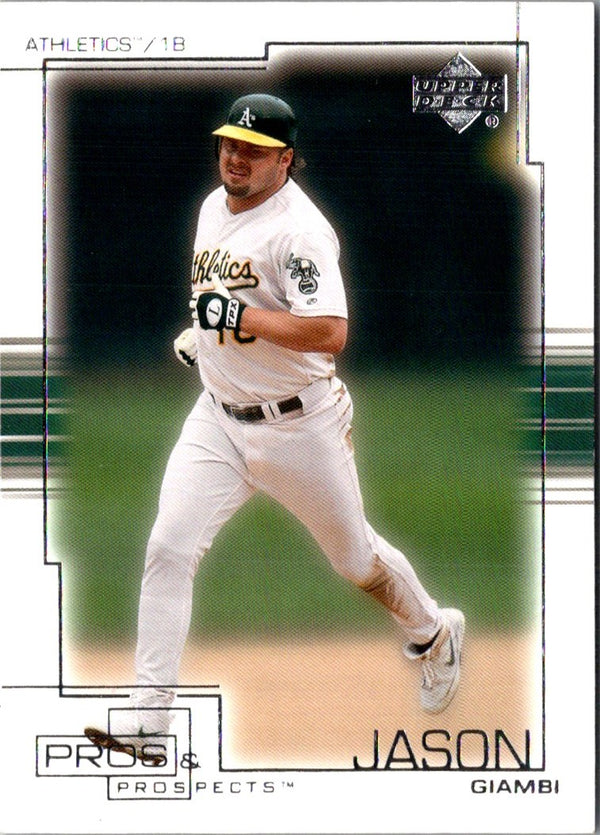 2001 Upper Deck Pros & Prospects Jason Giambi #4