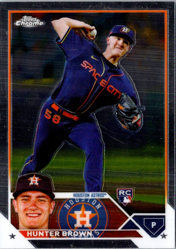 2023 Topps Chrome Hunter Brown #197 Rookie