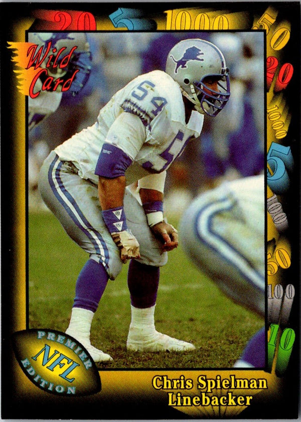 1991 Wild Card Chris Spielman #91