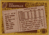 1986 Topps Rich Camarillo #43