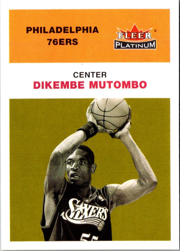 2001 Fleer Platinum Dikembe Mutombo #116