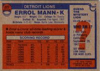 1976 Topps Errol Mann #227 NR-MT