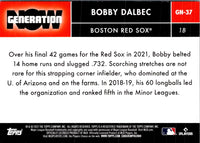 2022 Topps Generation Now Bobby Dalbec #GN-37